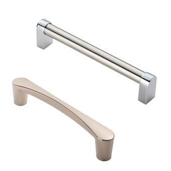 Hafele Silver Cabinet D-Bar Pulls